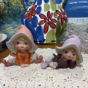 Homco Pixie Elf figurines
